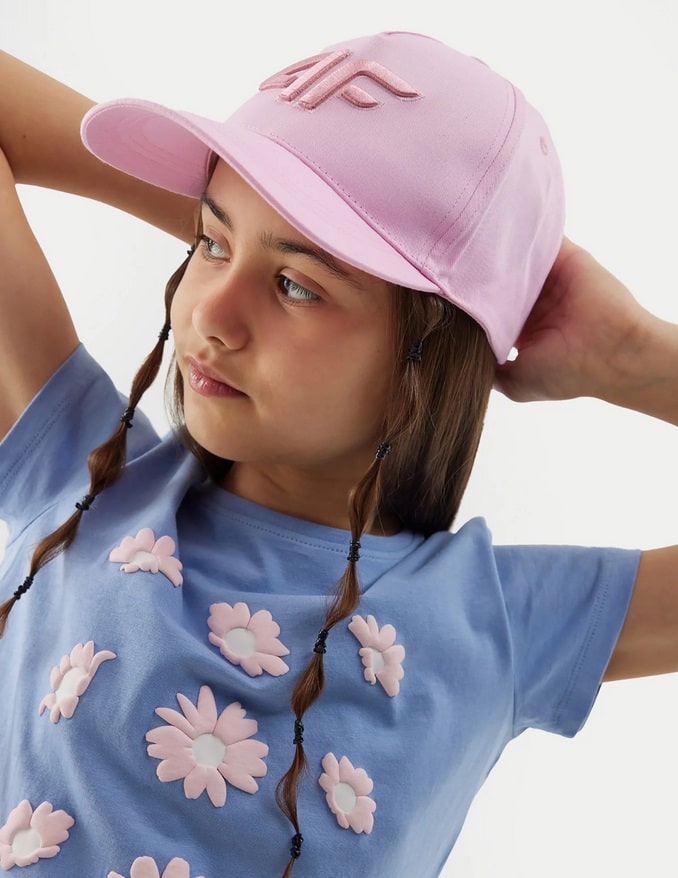 4F BASEBALL CAP, LIGHT PINK