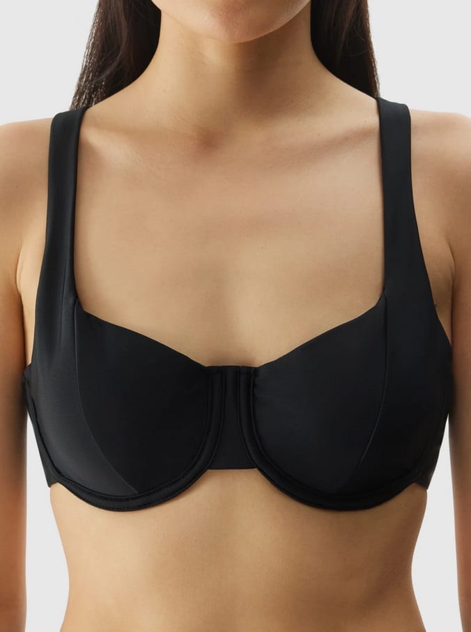 4F BIKINI TOP, DEEP BLACK/042