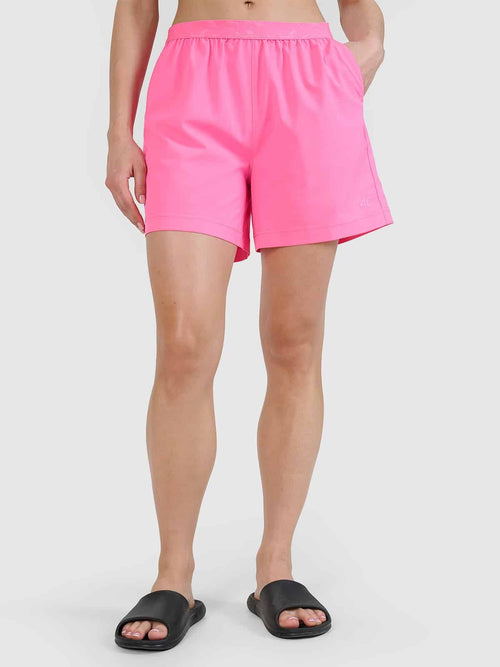 4F BOARD SHORTS, HOT PINK NEON
