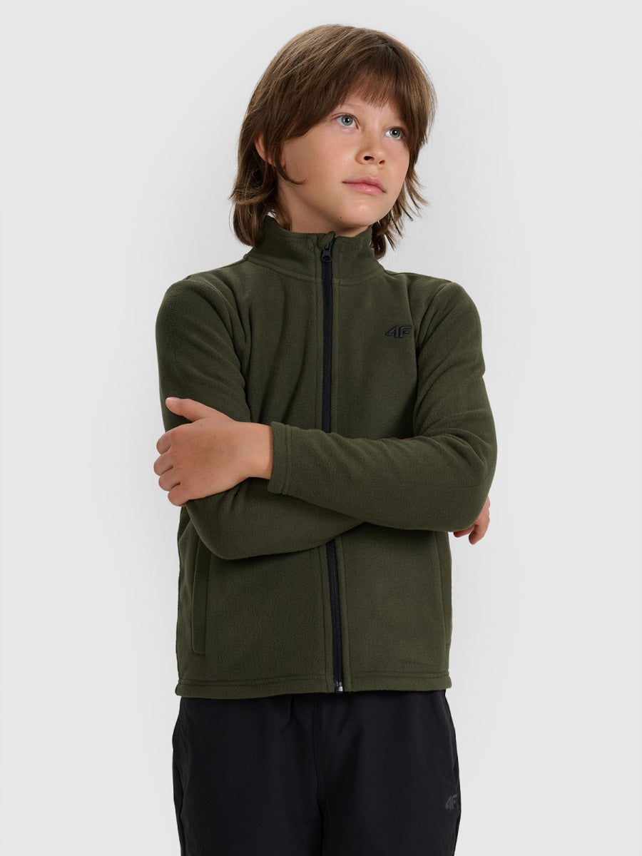 bērnu jaka fleece khaki 4f jwaw25tflem413 43s