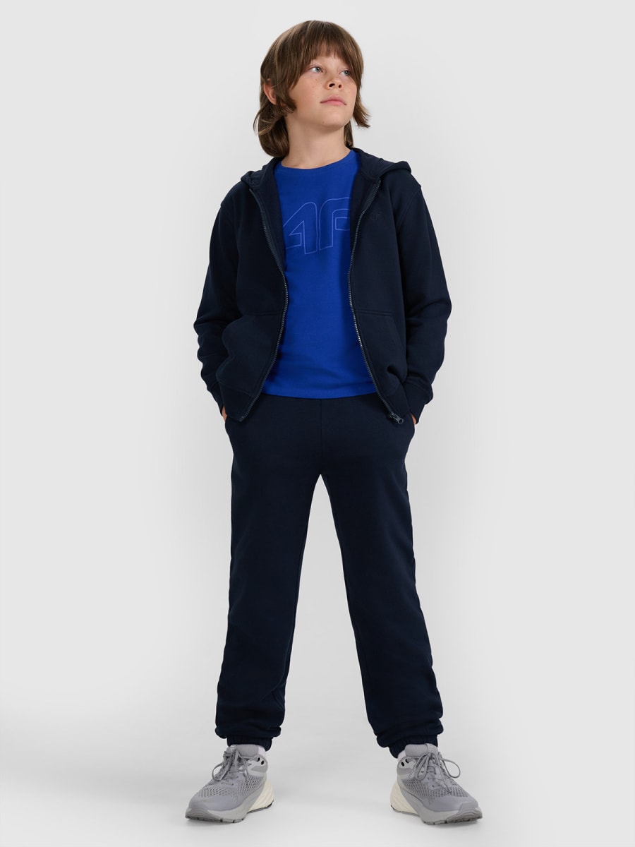 bērnu jaka sweatshirt navy 4f jwmm00tswsm1859 31s