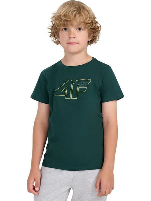 bērnu tkrekls tshirt teal 4f jwaw25ttshm2417 46s