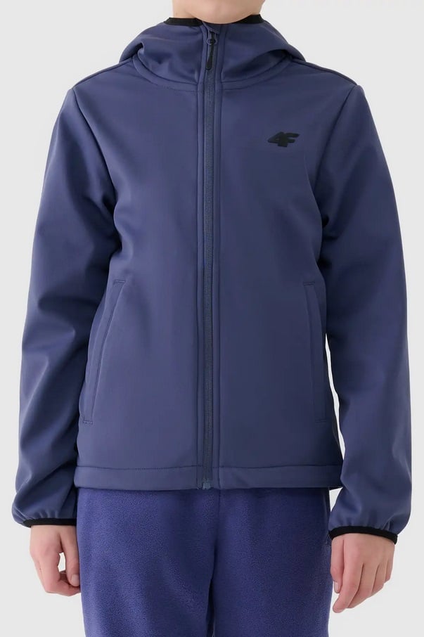 bērnu virsjaka softshell jacket denim 4f jwaw25tsofm374 32s