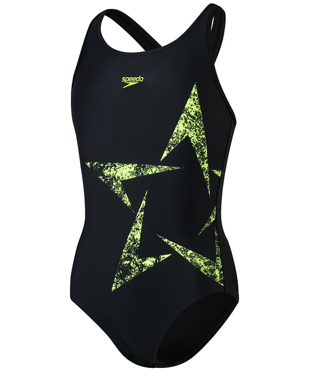 Speedo Boomstar Placement Flyback JF, Blk/Fluo yellow