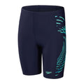 Boys Plastisol Placement Jammer True Navy Green 00 317 15708