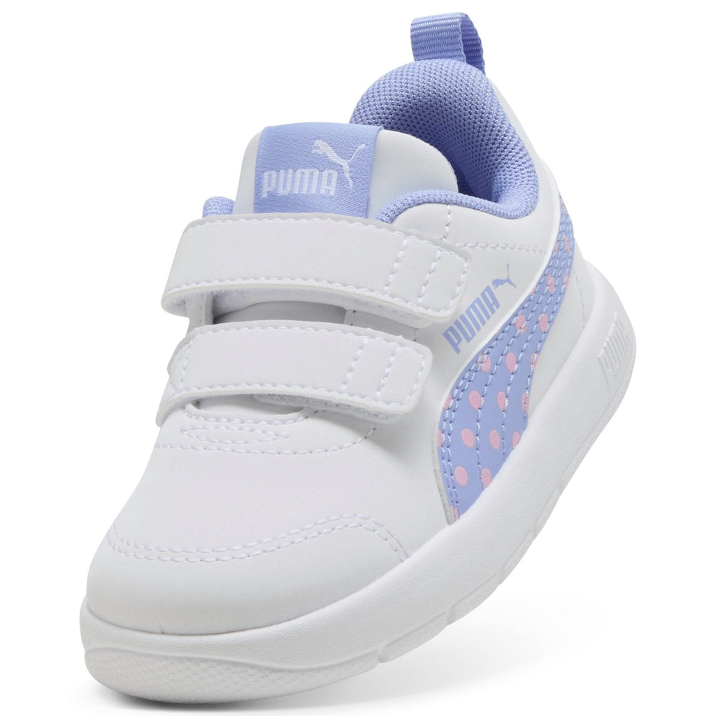 brīvā laika apavi courtflex v3 dotty v inf puma white inte pu 398759 07 2