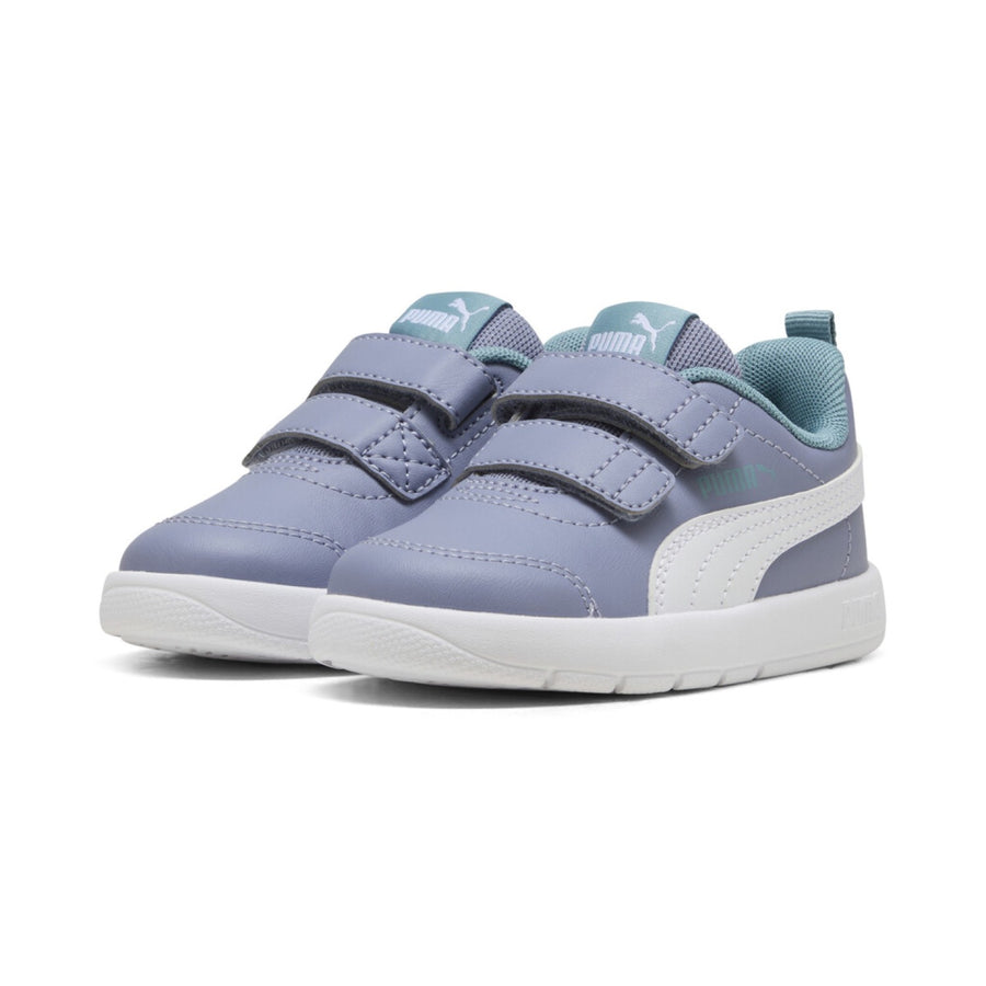 Puma Courtflex V3 V Inf Gray Sky-PUMA White-B