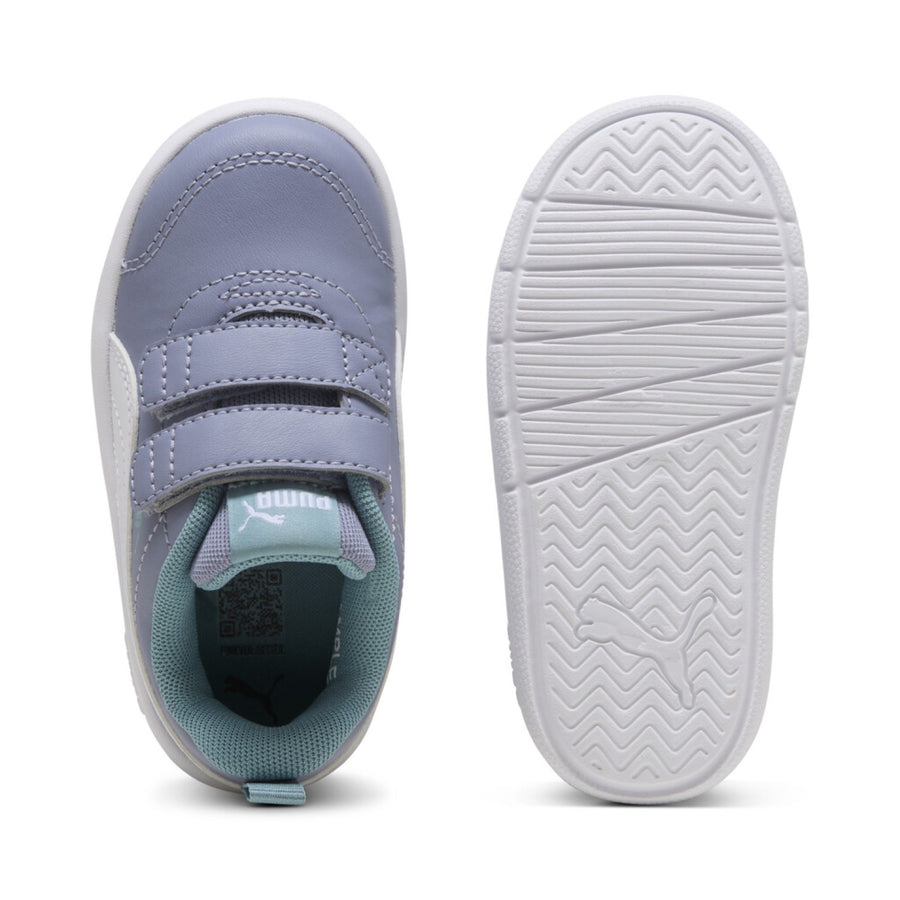 Puma Courtflex V3 V Inf Gray Sky-PUMA White-B