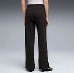 brīvā laika bikses ess elevated high waist straight leg pan pu 691815 01