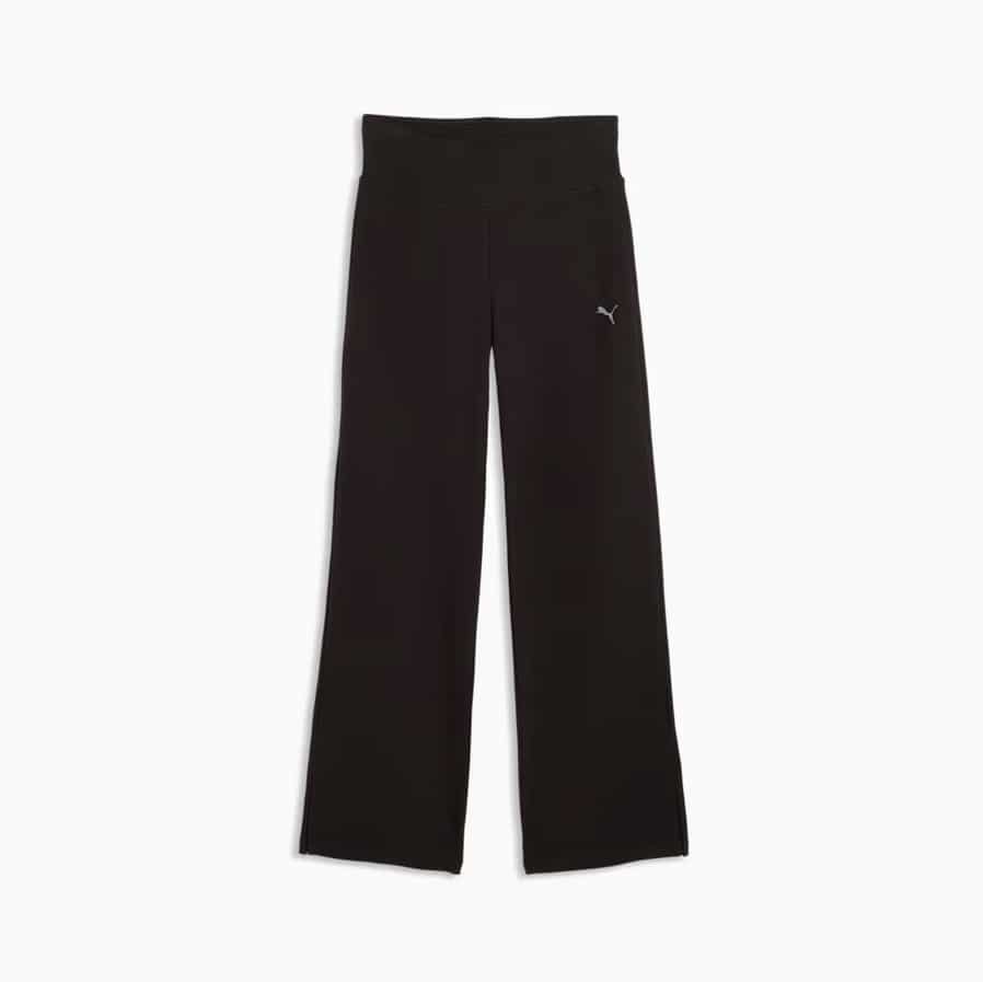 brīvā laika bikses ess elevated high waist straight leg pan pu 691815 01 2