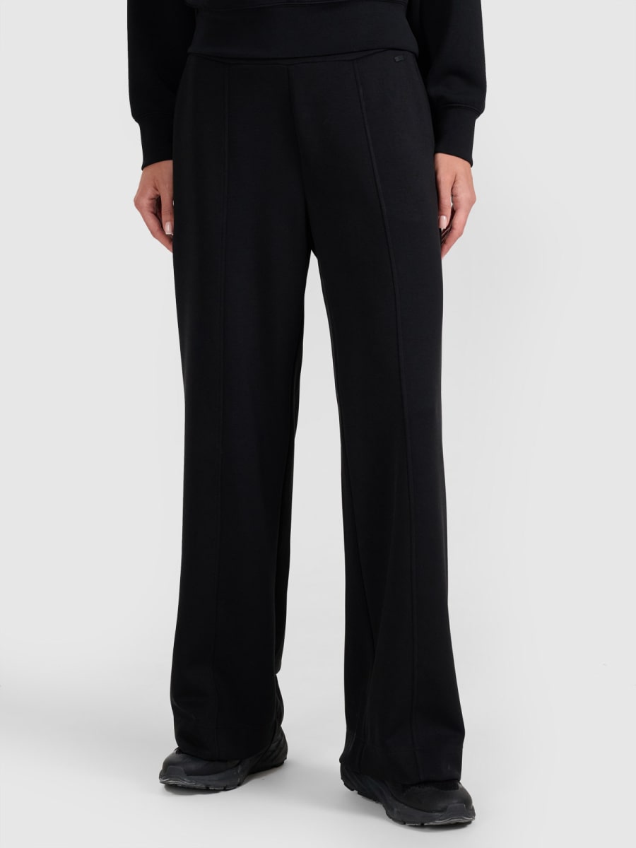 brīvā laika bikses trousers black 4f waw25ttrof1181 21s