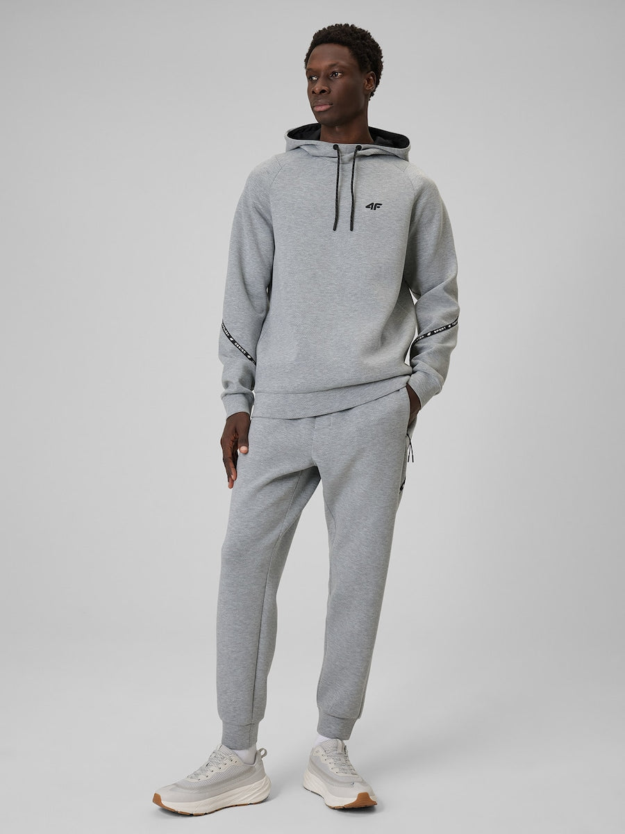 brīvā laika bikses trousers cold light grey melange 4f wss26ttrom1443 27m