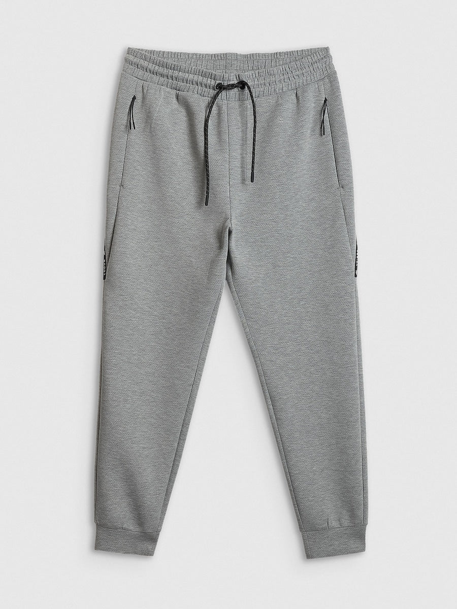 brīvā laika bikses trousers cold light grey melange 4f wss26ttrom1443 27m 4