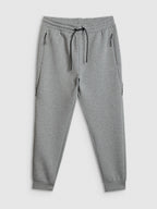 brīvā laika bikses trousers cold light grey melange 4f wss26ttrom1443 27m 4