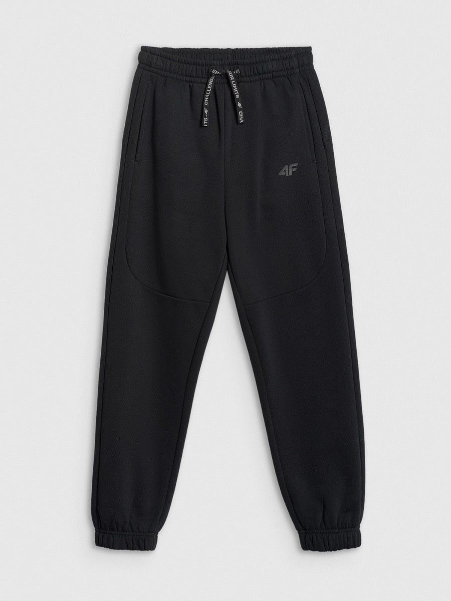 brīvā laika bikses trousers deep black 4f jwaw25ttrom1257 20s 3