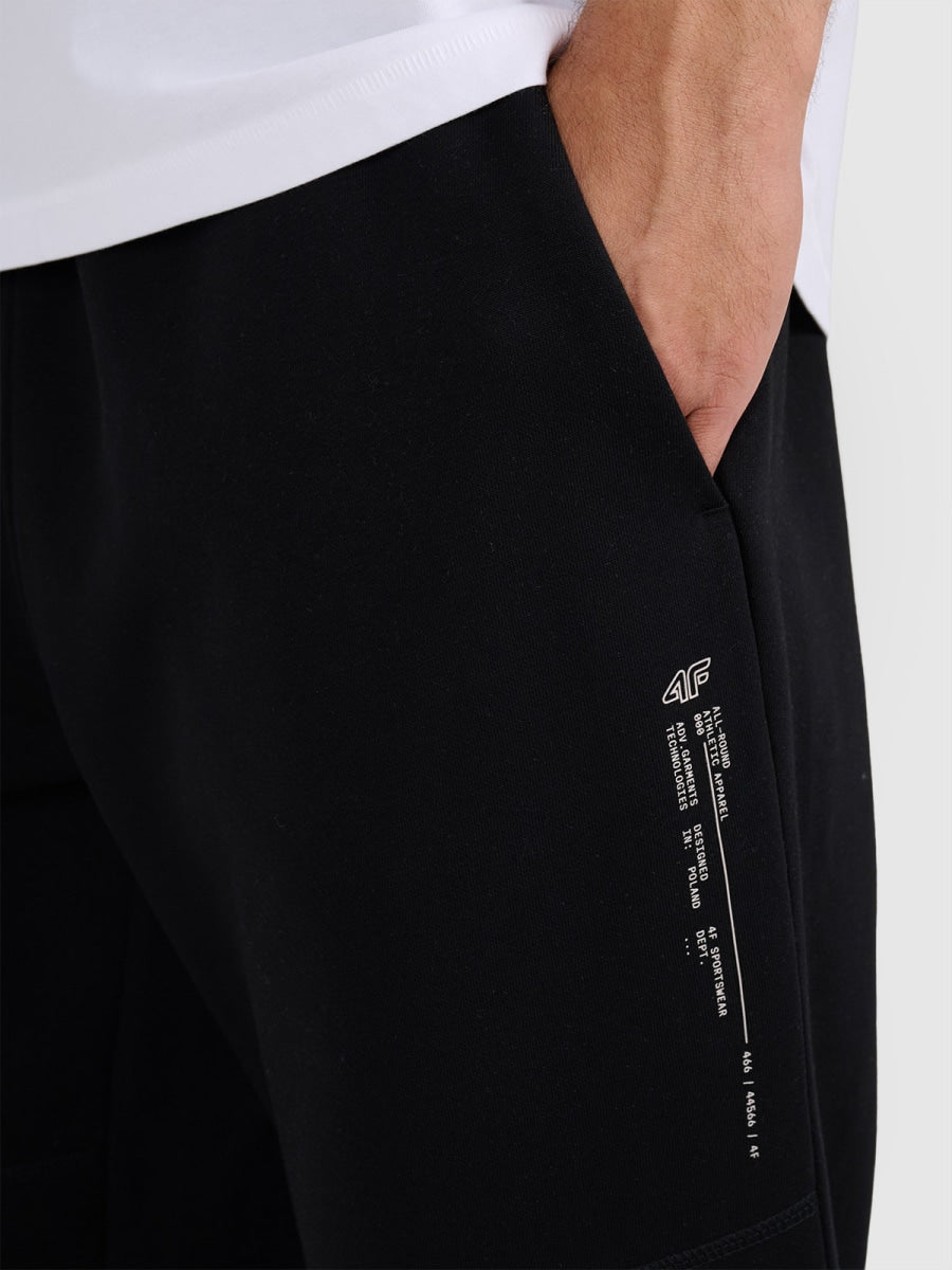 brīvā laika bikses trousers deep black 4f waw25ttrom1211 20s 1