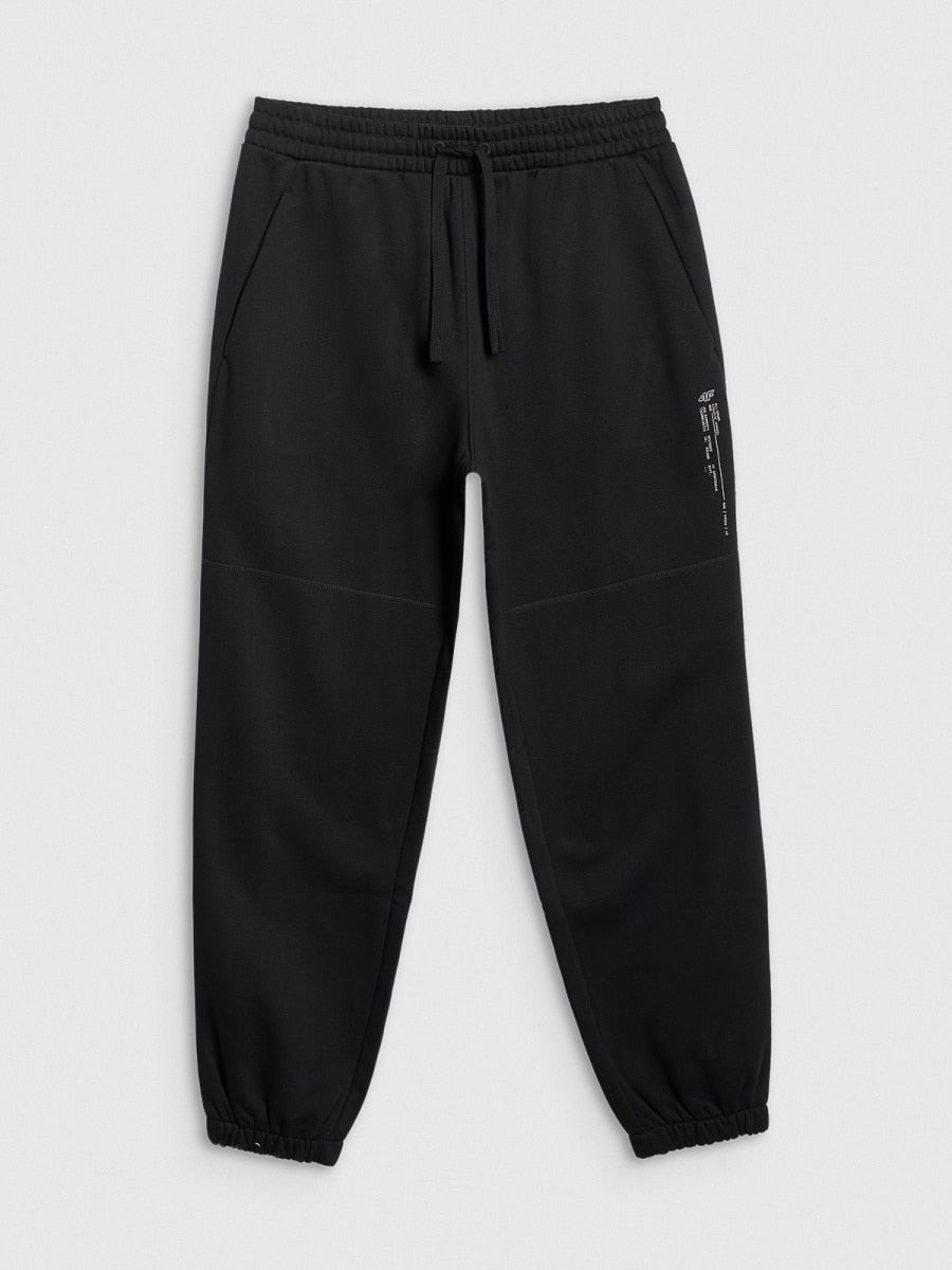 brīvā laika bikses trousers deep black 4f waw25ttrom1211 20s 3
