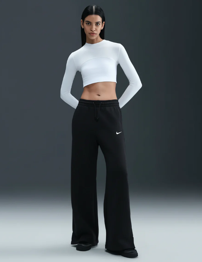 brīvā laika bikses w nsw phnx flc hr pant wide 2 ni ih1011 010