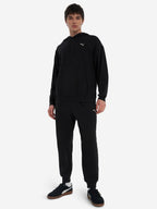 brīvā laika džemperis ess elevated relaxed hoodie puma black pu 692019 01 1