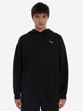 brīvā laika džemperis ess elevated relaxed hoodie puma black pu 692019 01