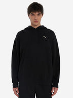 brīvā laika džemperis ess elevated relaxed hoodie puma black pu 692019 01