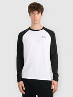 brīvā laika džemperis longsleeve white 4f waw25tlonm580 10s