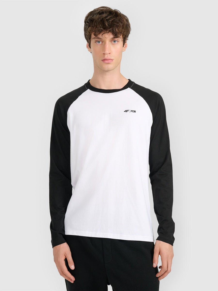 brīvā laika džemperis longsleeve white 4f waw25tlonm580 10s