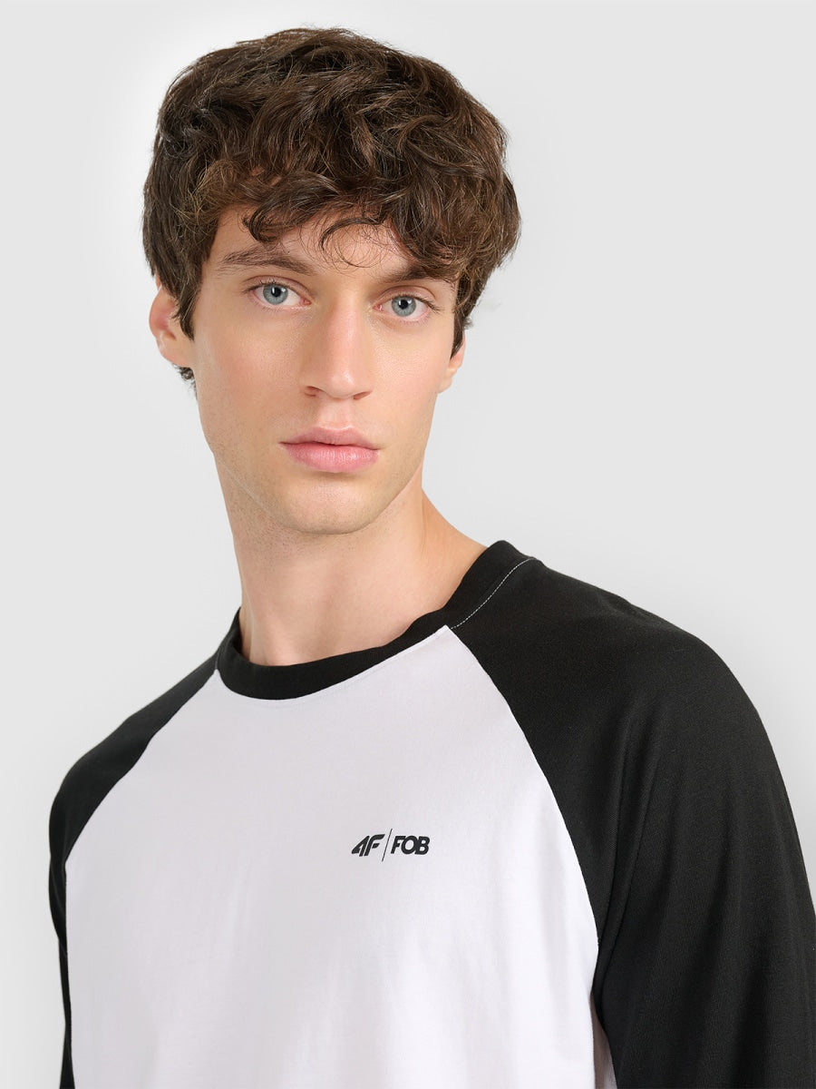 brīvā laika džemperis longsleeve white 4f waw25tlonm580 10s 2
