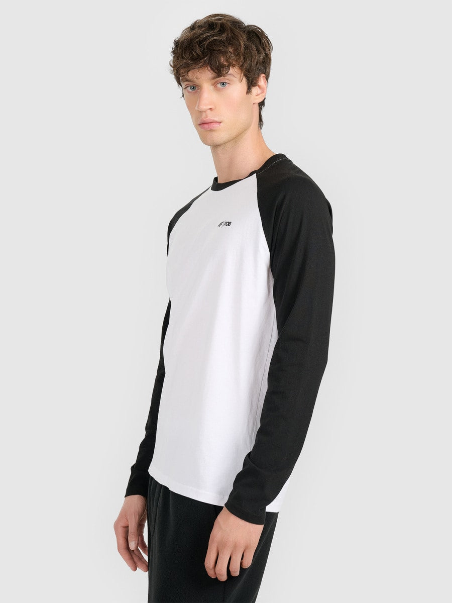 brīvā laika džemperis longsleeve white 4f waw25tlonm580 10s