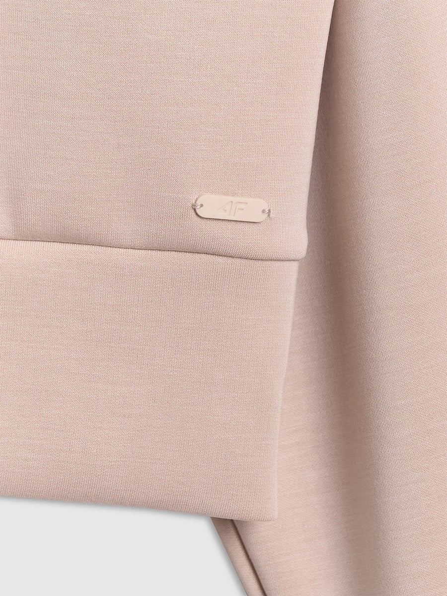 brīvā laika džemperis sweatshirt beige 4f wss26tswsf2183 83s 3