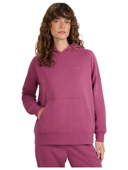brīvā laika džemperis sweatshirt burgundy 4f waw25tswsf1976 60s