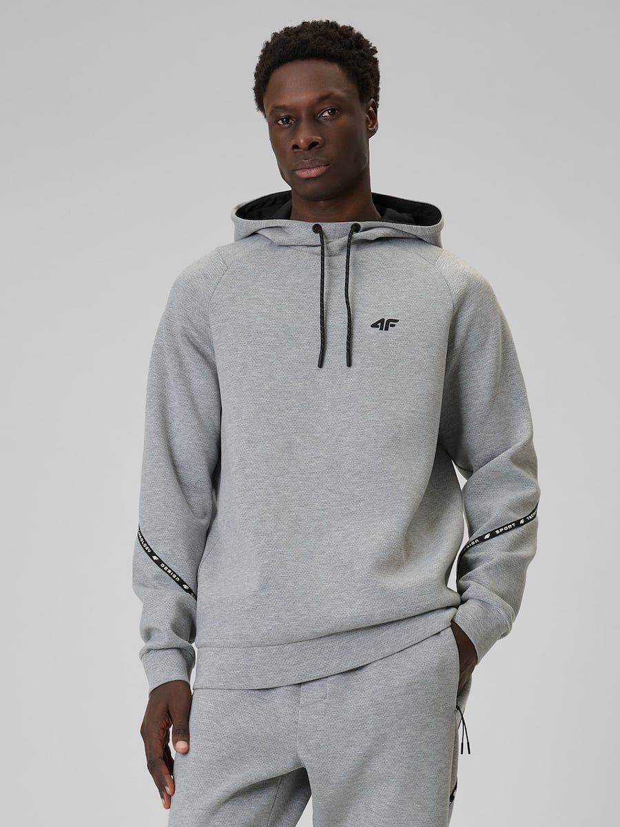 brīvā laika džemperis sweatshirt cold light grey melange 4f wss26tswsm2238 27m
