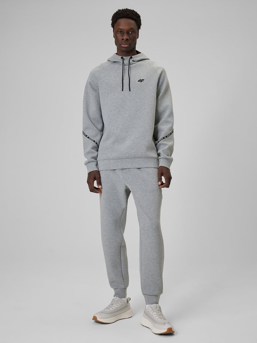 brīvā laika džemperis sweatshirt cold light grey melange 4f wss26tswsm2238 27m 2