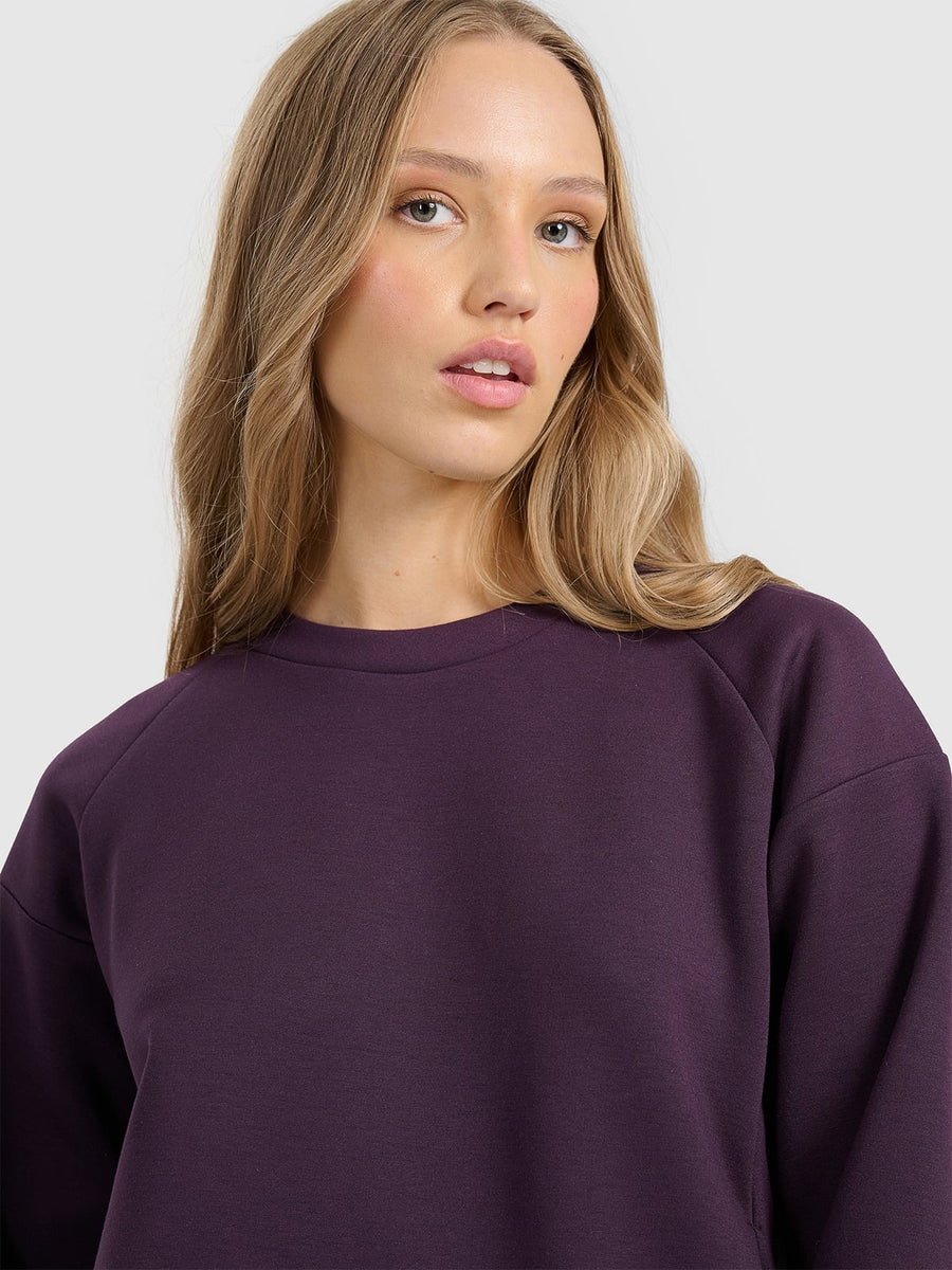 4F SWEATSHIRT, DARK VIOLET