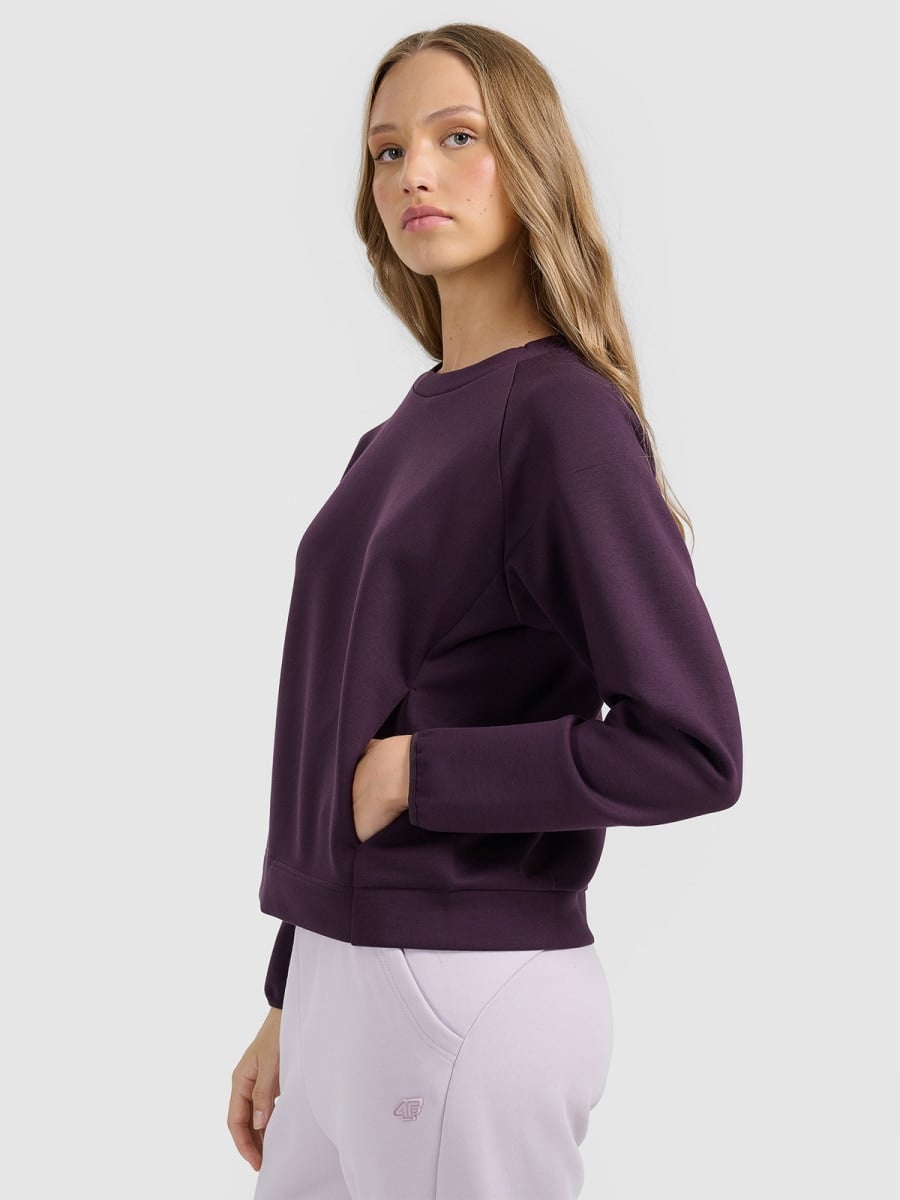 4F SWEATSHIRT, DARK VIOLET