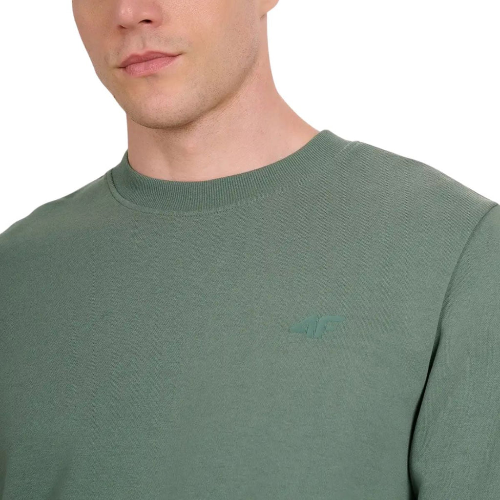brīvā laika džemperis sweatshirt green 4f waw25tswsm1981 41s 1