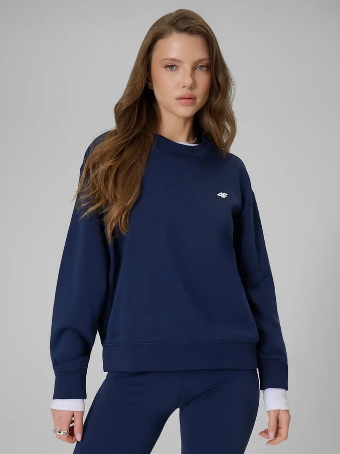brīvā laika džemperis sweatshirt navy 4f wmm00tswsf2534 31s