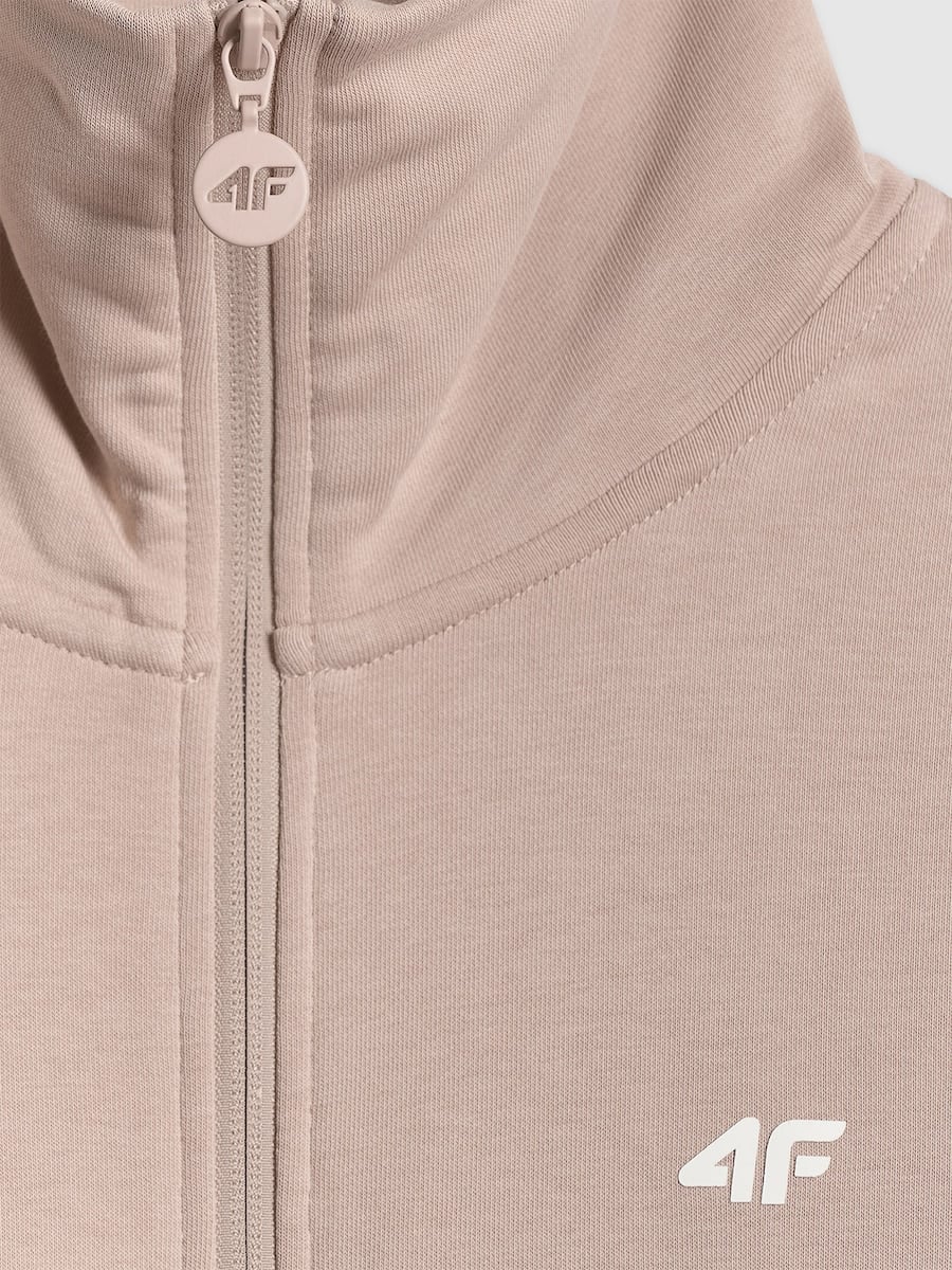 brīvā laika jaka sweatshirt beige 4f wss26tswsf2174 83s 4