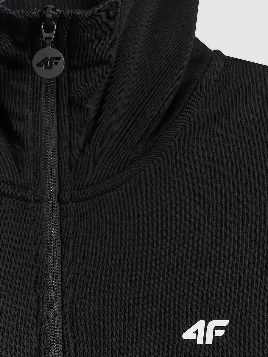 brīvā laika jaka sweatshirt deep black 4f wss26tswsf2174 20s 3