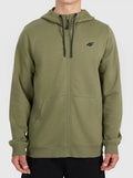brīvā laika jaka sweatshirt khaki 4f wss26tswsm2551 43s
