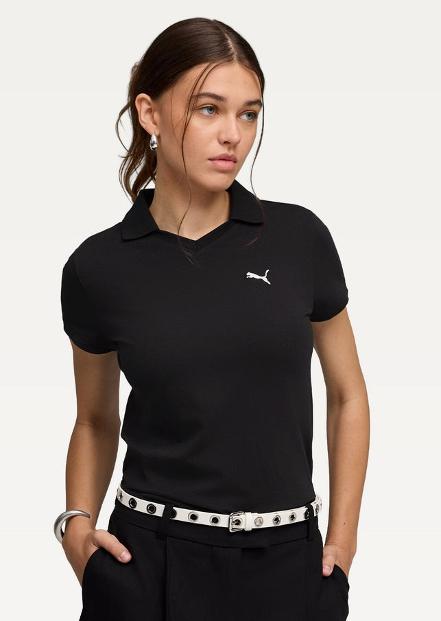 brīvā laika krekls ess baby polo puma black pu 693848 01