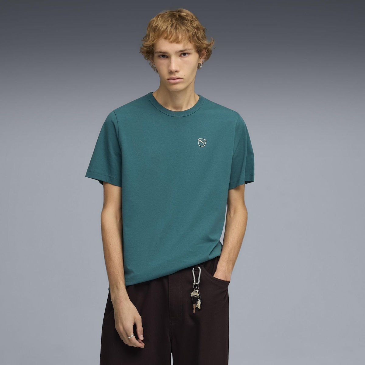 brīvā laika krekls ess elevated tee emerald ice pu 692054 41