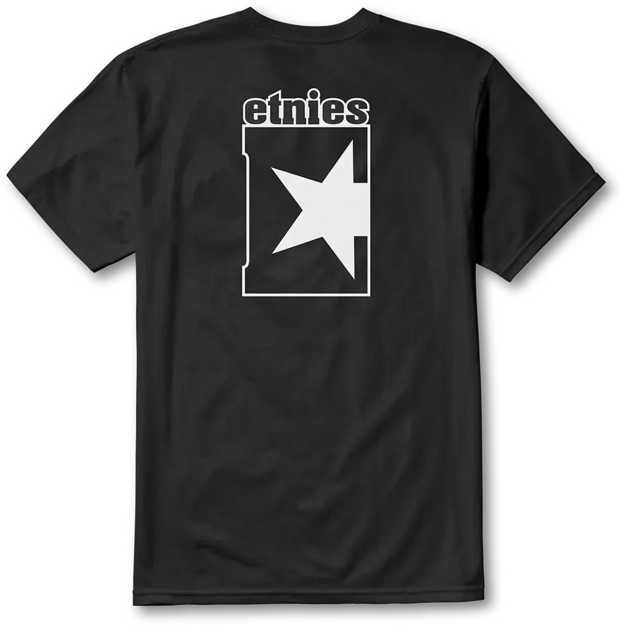 Etnies ETNIES STAR TEE, BLACK/WHITE