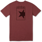 brīvā laika krekls etnies star tee burgundy et 4130004168 602