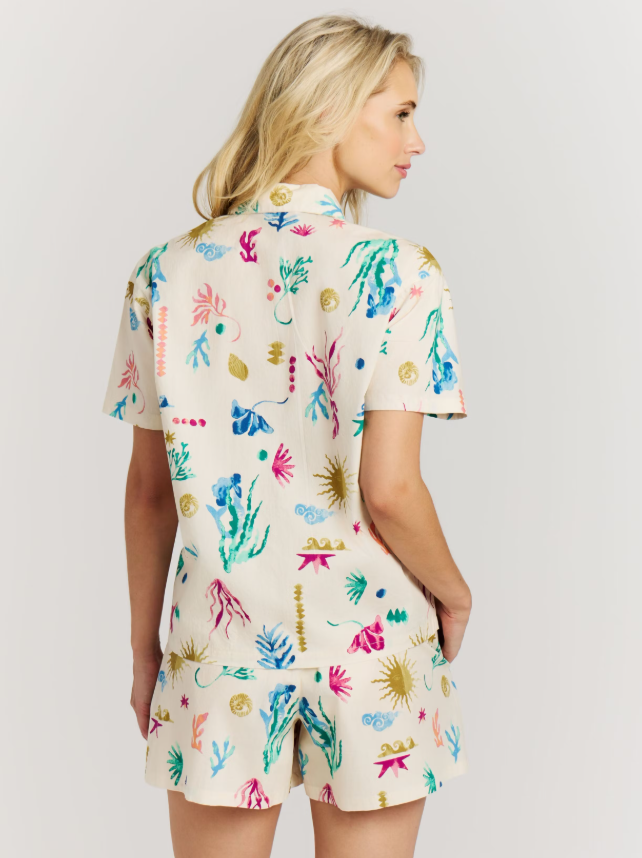 brīvā laika krekls prtsizzle blouse canvasoffwhite pr 15661003 101