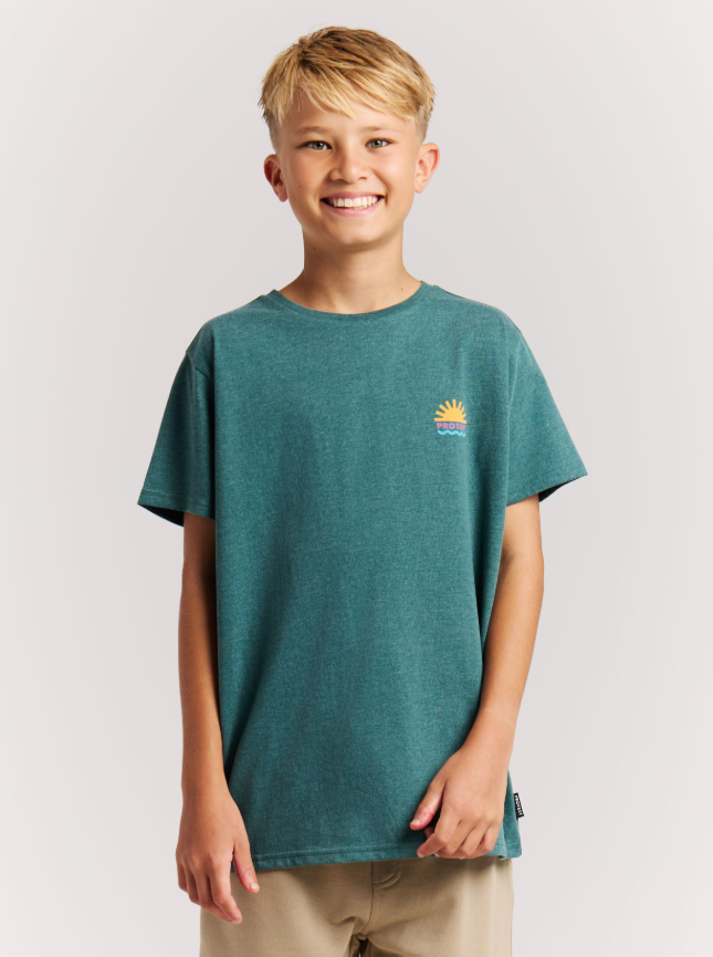 brīvā laika krekls prtvarzo jr t shirt dark teal pr 17861002 586