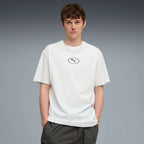 brīvā laika krekls puma sport relaxed graphic tee puma whit pu 688242 02
