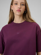 brīvā laika krekls tshirt burgundy 4f wss26ttshf2744 60s 1
