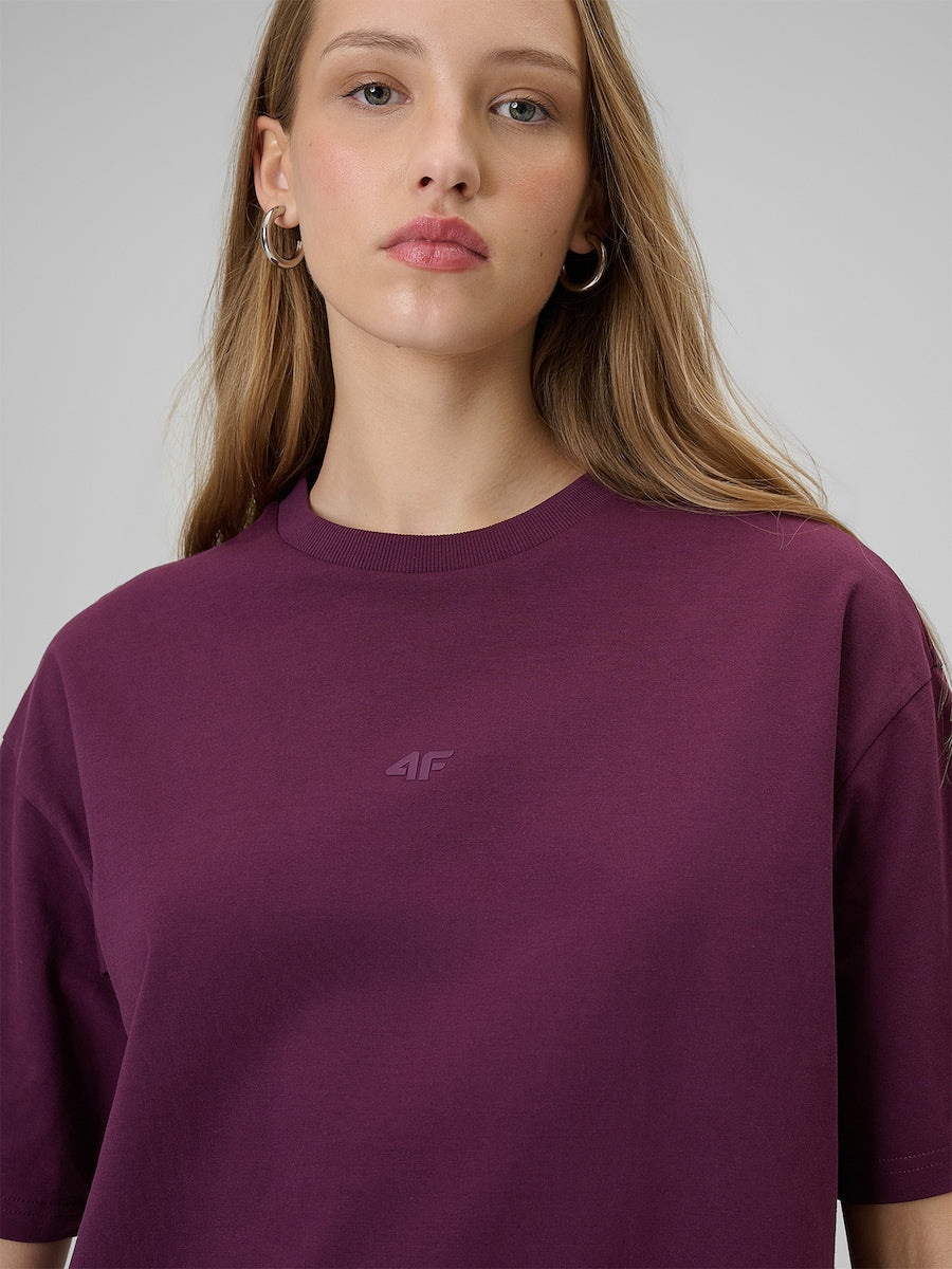 brīvā laika krekls tshirt burgundy 4f wss26ttshf2744 60s 1