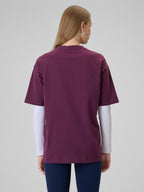 brīvā laika krekls tshirt burgundy 4f wss26ttshf2744 60s 2